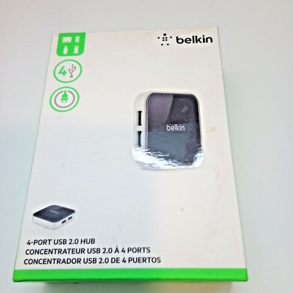 Belkin 4-Port Powered Desktop USB 2.0 Hub (Model: F4U020TT)